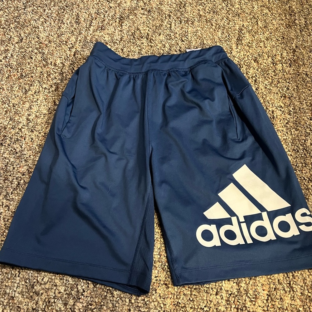 Brand new men's medium Adidas blue shorts